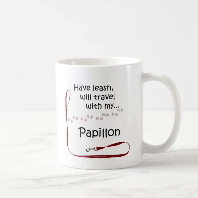 Mug Papillon Travel Leash (Droite)