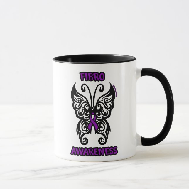 Mug Papillon/Tribal...Fibro (Droite)