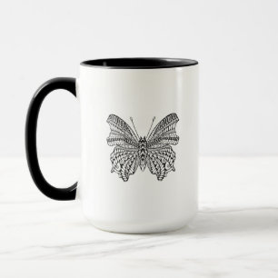 Mug Papillon tropical inspiré