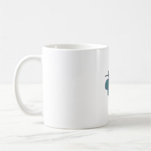 Mug Papillon turquoise Et Violet
