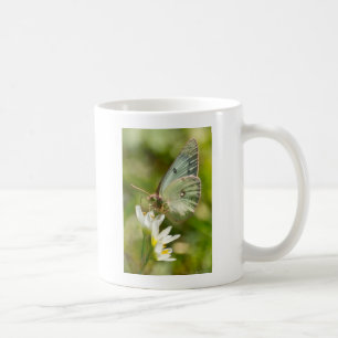 Mug Papillon Vert sur Fausse Ail Parure et Cadeaux