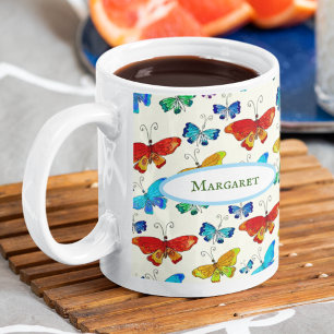 Mug Papillon Whimsical Motif Art original de la nature