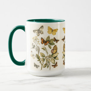 Mug Papillons anciens, papillons de nuit et chenilles