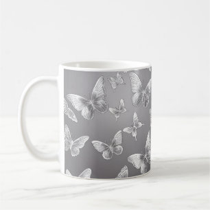Mug Papillons argentés Amateurs de faune