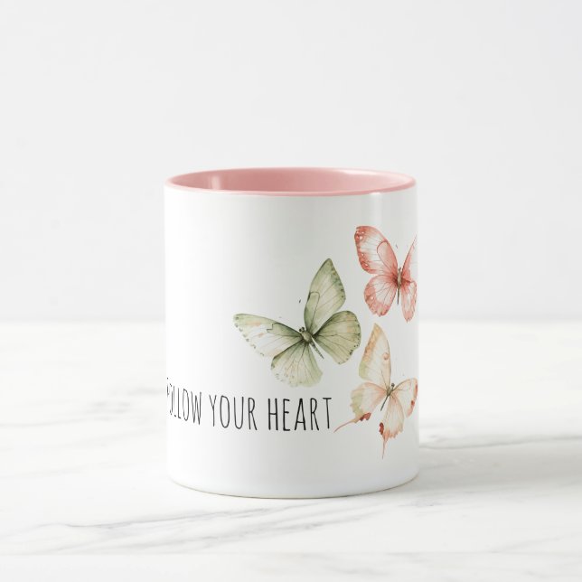 Mug Papillons au beurre de crème rose menthe (Centre)
