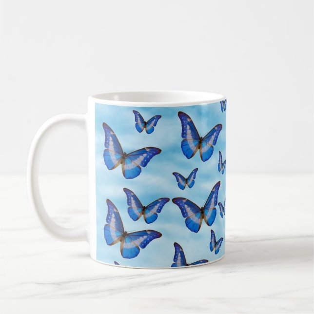 Mug Papillons bleus (Gauche)