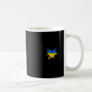 Mug Papillons Cœur Drapeau Ukraine Ukrainien Ukrainien