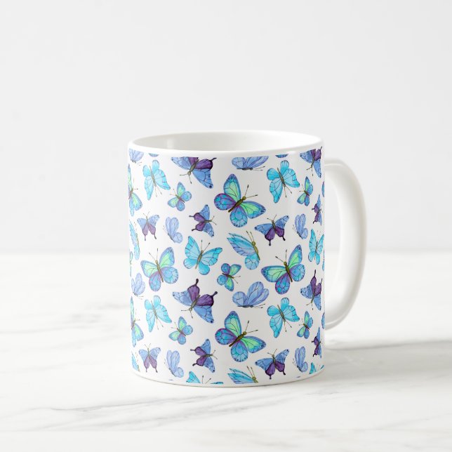 Mug Papillons colorés (Devant droit)