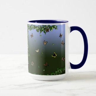 Mug Papillons du bleu