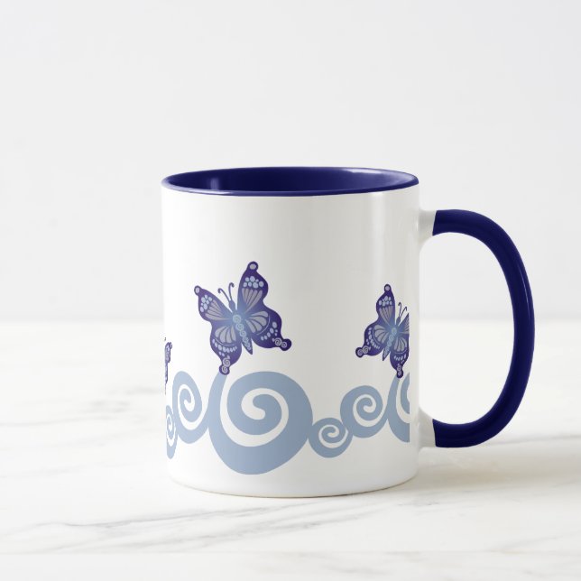 Mug Papillons en vol (Droite)