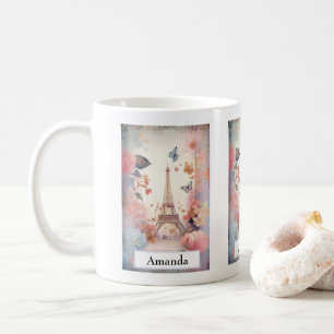 Mug Papillons et fleurs de la Tour Eiffel