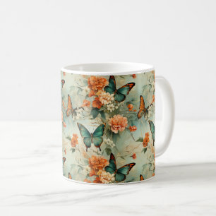 Mug Papillons et fleurs Vintages colorés (10)