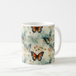 Mug Papillons et fleurs Vintages colorés (7)
