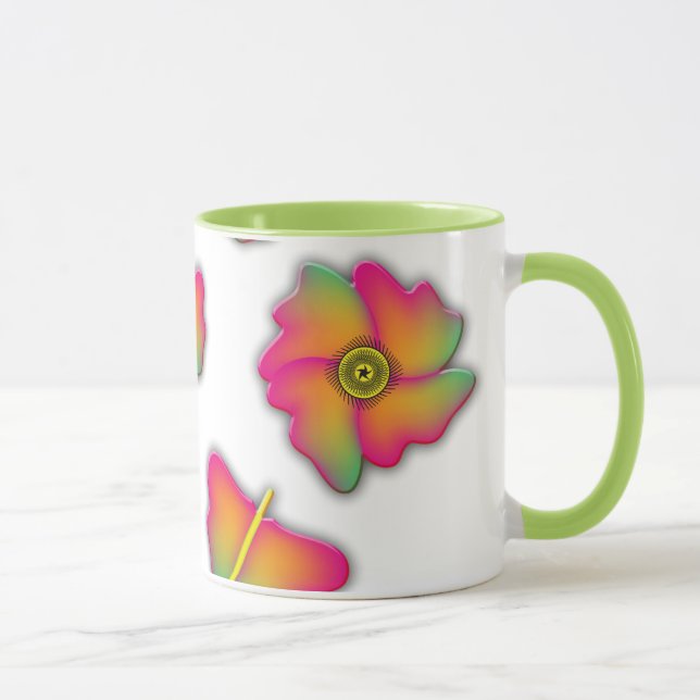 Mug Papillons & Fleurs (Droite)