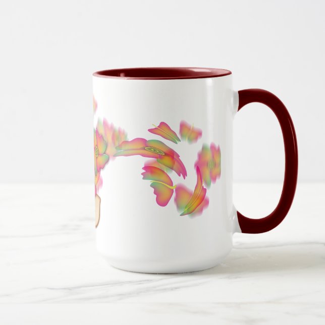 Mug Papillons & Fleurs (Droite)