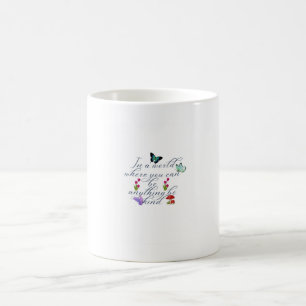 Mug Papillons Fleurs Esthétiques Soyez Gentil Citation
