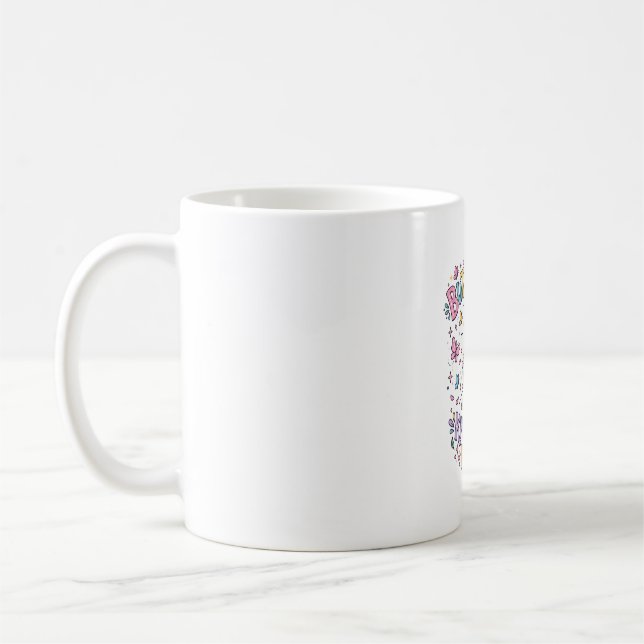 Mug Papillons Licorne Connaissent Mon Nom Charmant Art (Gauche)