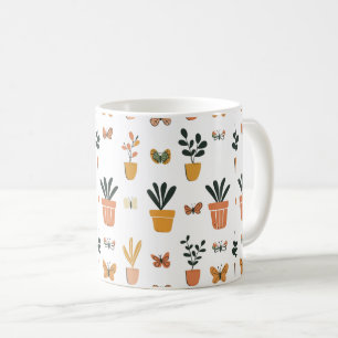 Mug Papillons mignons et pot