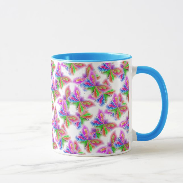 Mug Papillons multicolores en gras (Droite)
