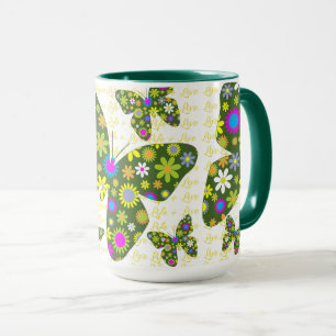 Mug Papillons Musique de vie