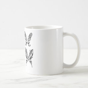 Mug Papillons noirs et blancs