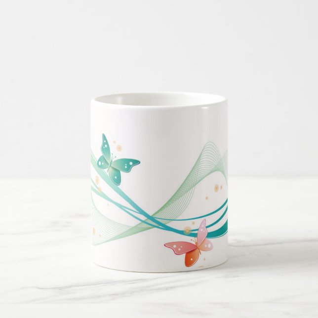 Mug Papillons-papillons en céramique (Centre)