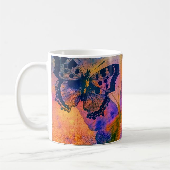 Mug Papillons peints  (Gauche)