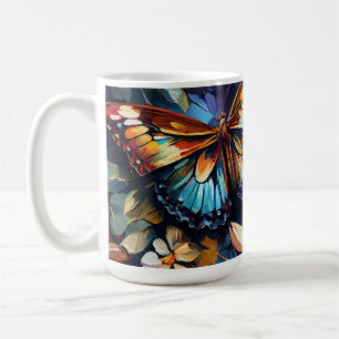 Mug Papillons Peinture à l'huile Style design 6 Café M