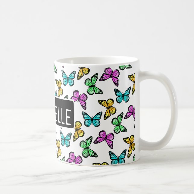 Mug Papillons personnalisés (Droite)