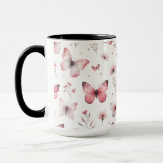 Mug Papillons roses