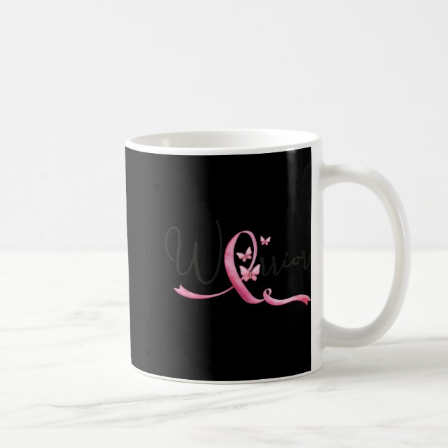Mug Papillons Ruban Rose Mois Cancer Sein Femmes (Droite)
