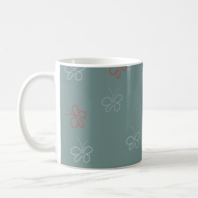Mug Papillons Stars Sage Green (Gauche)