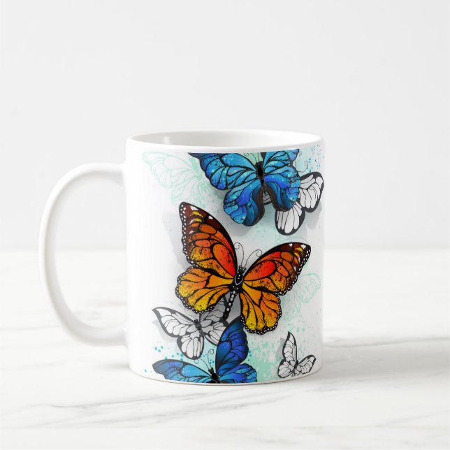 Mug Papillons volants Morpho et Monarch (Gauche)