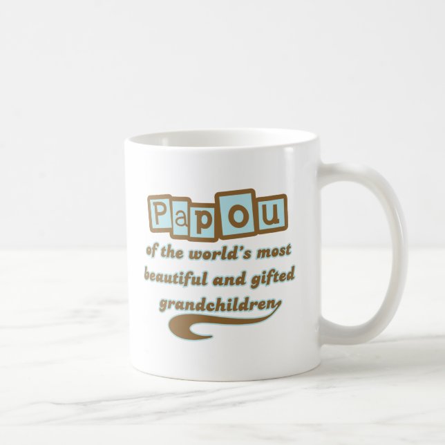 Mug Papou des petits-enfants doués (Droite)