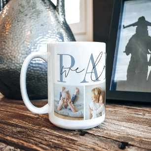 Mug Papou We Love You 4 Photo Collage