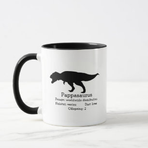 Mug Pappasaurus papa personnalisable