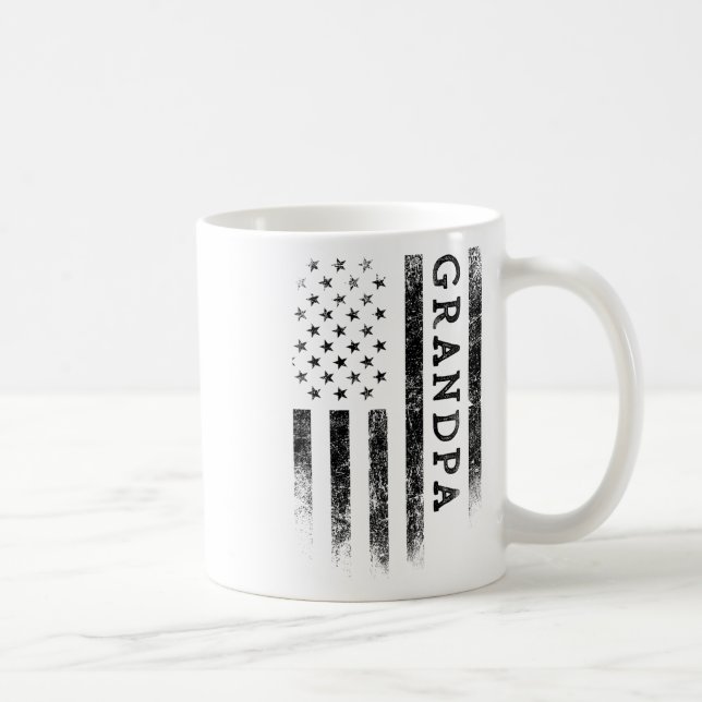 Mug Papy Patriote Américain Drapeau Usa Fête Des Pères (Droite)