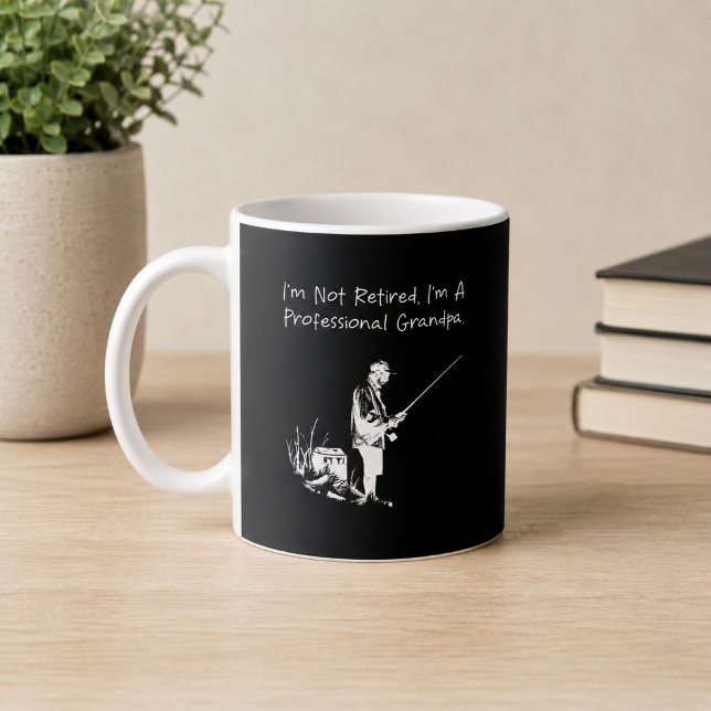 Mug Papy Professionnel Pas à la Retraite Drôle Grand-P (Créateur téléchargé)