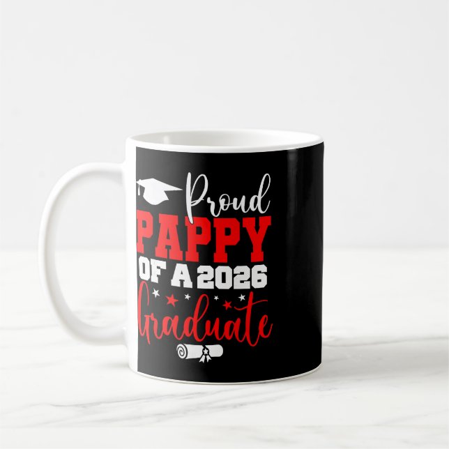Mug Papy Senior 2026 Papy fier d'un Cl de 2026 diplômé (Gauche)