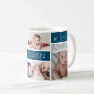 Mug Papy We Love You Photo Collage