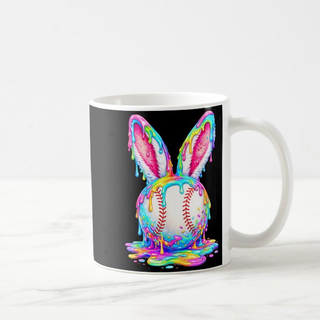 Mug Pâques Baseball Drip Lapin de Pâques Garçons Enfan (Droite)