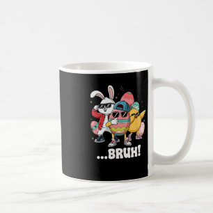 Mug Pâques Bruh Dabbing Bunny Chick Egg Chasse Matchi