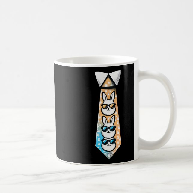 Mug Pâques Bunny Cravate Graphisme Amusant Pour Garçon (Droite)