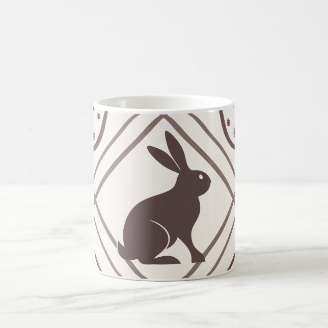 Mug Pâques carreaux marron   (Centre)