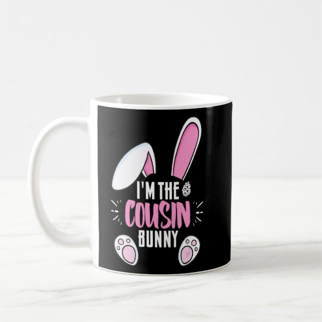 Mug Pâques Je suis Le Lapin Cousin Pour Cousins Famill (Gauche)