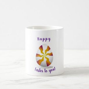 Mug Pâques joyeuses minimalistes pour vous romantique