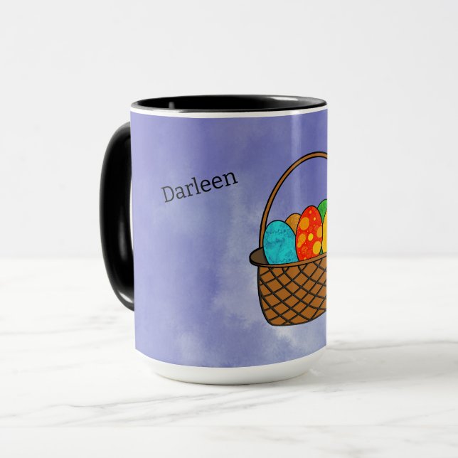 Mug Pâques Panier Musique (Devant gauche)