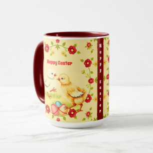 Mug Pâques Vintage Collection de vacances de poulet