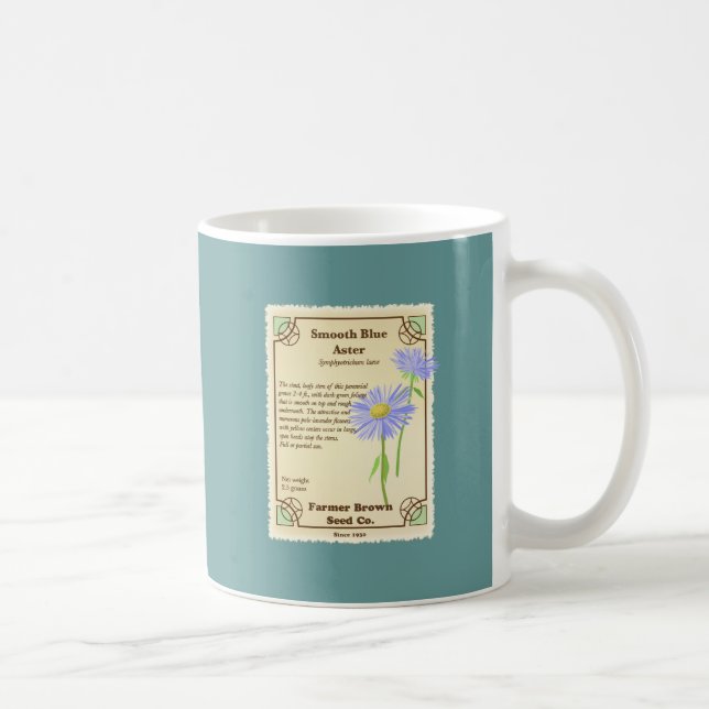 Mug Paquet bleu de graine d'aster (Droite)