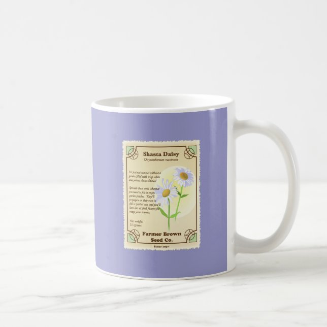 Mug Paquet de semences Shasta Daisy (Droite)